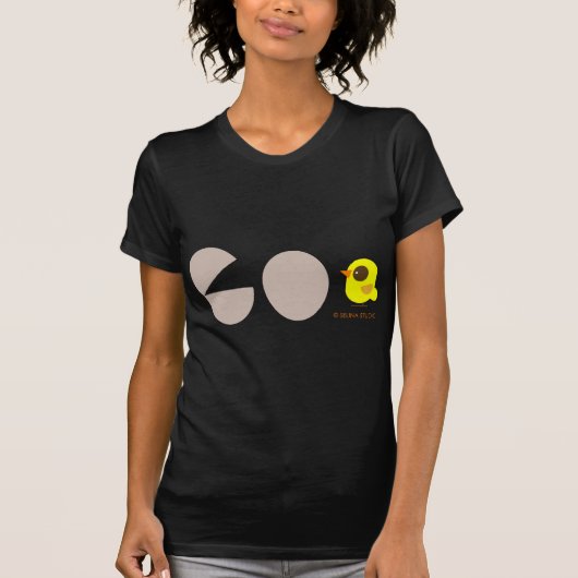 Eieren + gele vogel t-shirt (Voorkant)