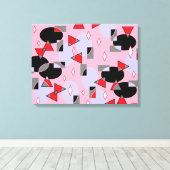 Eieren gerooid canvas afdruk (Insitu (Houten vloer))