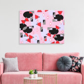 Eieren gerooid canvas afdruk (Insitu (Woonkamer))