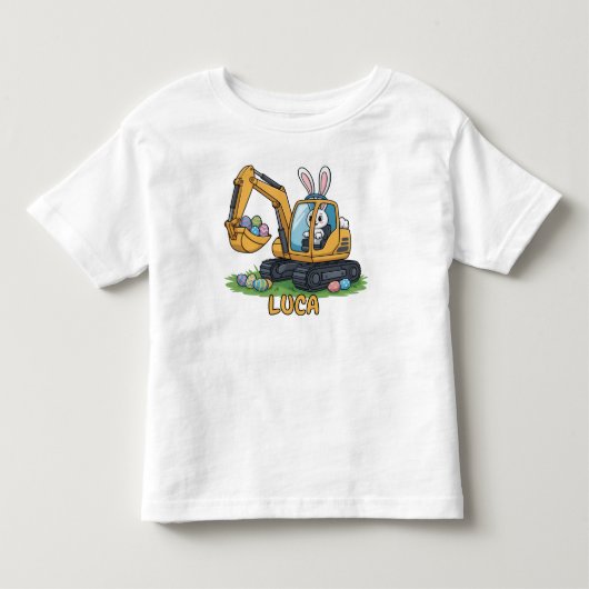 Eieren-Graver Peuter Pasen Ei T-Shirt (Voorkant)