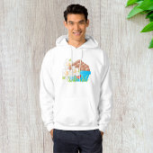 Eieren in blauwe kom met bloemen en hart hoodie