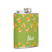 Eieren in bruine mand op groen heupfles (Rechts)