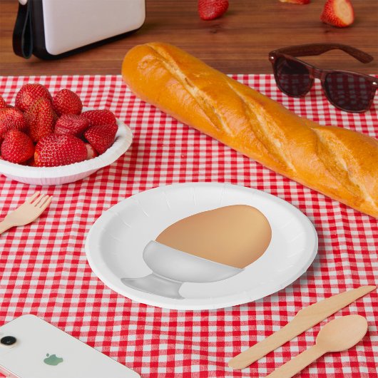 Eieren in een beker Bord voor voedselpapier