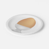 Eieren in een beker Bord voor voedselpapier (Gekanteld)