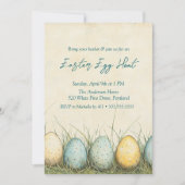 Eieren in het gras Easter Egg Hunt Kaart (Voorkant)