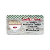 Eieren in het land Eigen productlabel Etiket (Voorkant)