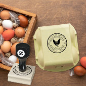 Eieren kippenboerderij rubber stempel