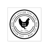 Eieren kippenboerderij rubber stempel (Afrduk)