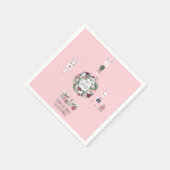 Eieren Konijntje Wildbloemen Gepersonaliseerd Pas Servet (Hoek)