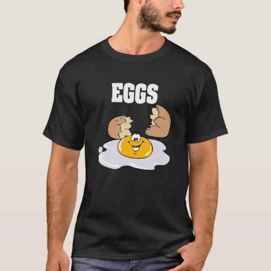 Eieren Koppels Halloween Kostuum Bacon Eieren T-shirt (Voorkant)