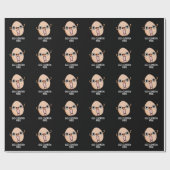 Eieren-lamatie Mark Funny Egg Pun Dark BG Cadeaupapier (Vlak)