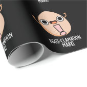 Eieren-lamatie Mark Funny Egg Pun Dark BG Cadeaupapier (Rol Hoek)