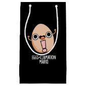 Eieren-lamatie Mark Funny Egg Pun Dark BG Klein Cadeauzakje (Voorkant)