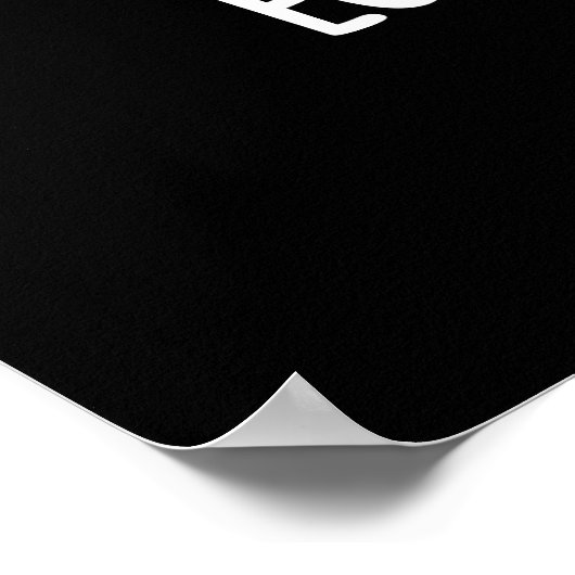 Eieren-lamatie Mark Funny Egg Pun Dark BG Poster (Hoek)