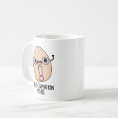Eieren-lamatie Mark Funny Egg Pun Koffiemok (Voorkant links)