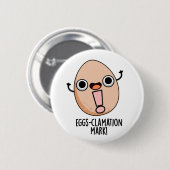 Eieren-lamatie Mark Funny Egg Pun Ronde Button 5,7 Cm (Voorkant /achterkant)