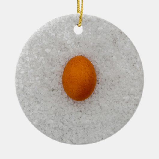Eieren met zout keramisch ornament (Voorkant)