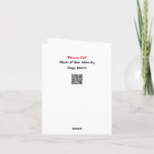 Eieren of iets anders Gevouwen Wenskaart Kaart (Achterkant)