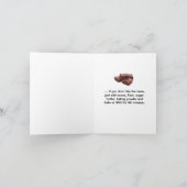 Eieren of iets anders Gevouwen Wenskaart Kaart (Binnen)