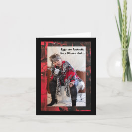 Eieren of iets anders Gevouwen Wenskaart Kaart