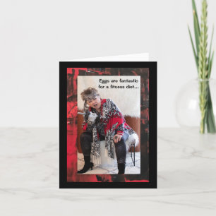 Eieren of iets anders Gevouwen Wenskaart Kaart