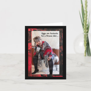 Eieren of iets anders Gevouwen Wenskaart Kaart