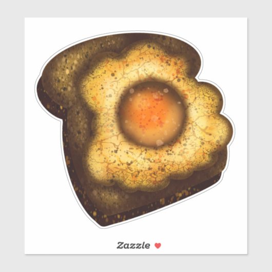Eieren op de Sticker Toast (Vel)