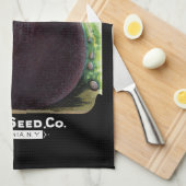 Eieren Plant Etiket Etiket Theedoek (Quarter Fold)