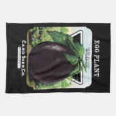 Eieren Plant Etiket Etiket Theedoek (Horizontaal)