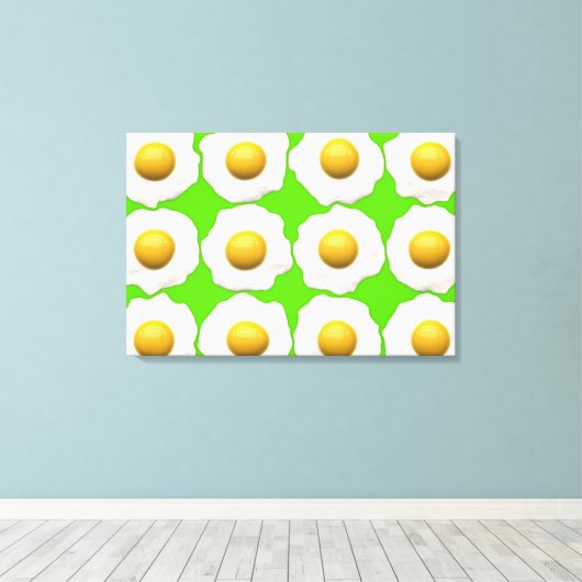 Eieren, pop, kalkvormig canvas afdruk (Insitu (Houten vloer))