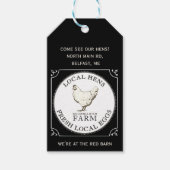 Eieren Promotie Label zwart Cadeaulabel (Voorkant)