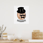 Eieren-quise Funny Exquise Egg Pun Poster (Keuken)