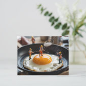 Eieren repareren Grappige Bouwvakkers Briefkaart (Staand voorkant)