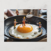 Eieren repareren Grappige Bouwvakkers Briefkaart (Voorkant)