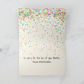 Eieren Rouw voor 40e verjaardag Kaart (Binnen)