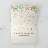 Eieren Rouw voor 60e verjaardag Kaart (Binnen)