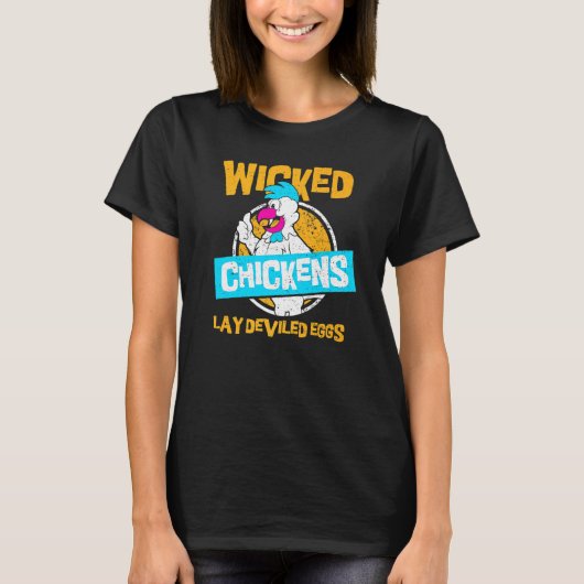 Eieren schoppen kippen Lay Deviled Eggs - Chicken T-shirt (Voorkant)