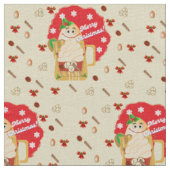 Eieren Stoffen (Cream en Rood) Kerst Stoffen (Close Up)