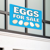 Eieren Te Koop Banner (Buitenkant Gebouw)