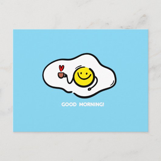 Eieren, tot op de ochtend briefkaart (Voorkant)