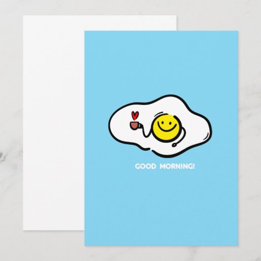 Eieren, tot op de ochtend kaart (Voorkant / Achterkant)