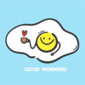 Eieren, tot op de ochtend sticker (Voorkant)