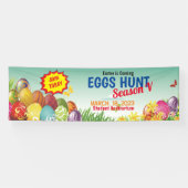 Eieren - Tuntbanner voor paasfeest Spandoek (Horizontaal)
