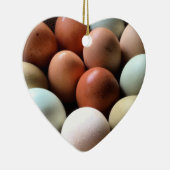  eieren van Boerderij van kippen Keramisch Ornament (Rechts)