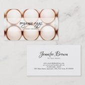 Eieren van boerderijen van kippen visitekaartje (Voorkant / Achterkant)