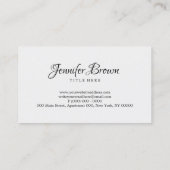 Eieren van boerderijen van kippen visitekaartje (Achterkant)