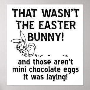 'Eieren' van Chocolade Grappige Poster
