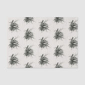 EIEREN VAN DOUANESTBIETTEN IN HET NEST TISSUEPAPIER (Voorkant)