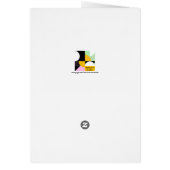 Eieren van Pasen Elegant gevouwen Wenskaart (Achterkant)