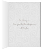 Eieren van Pasen Elegant gevouwen Wenskaart (Binnen (Rechts))